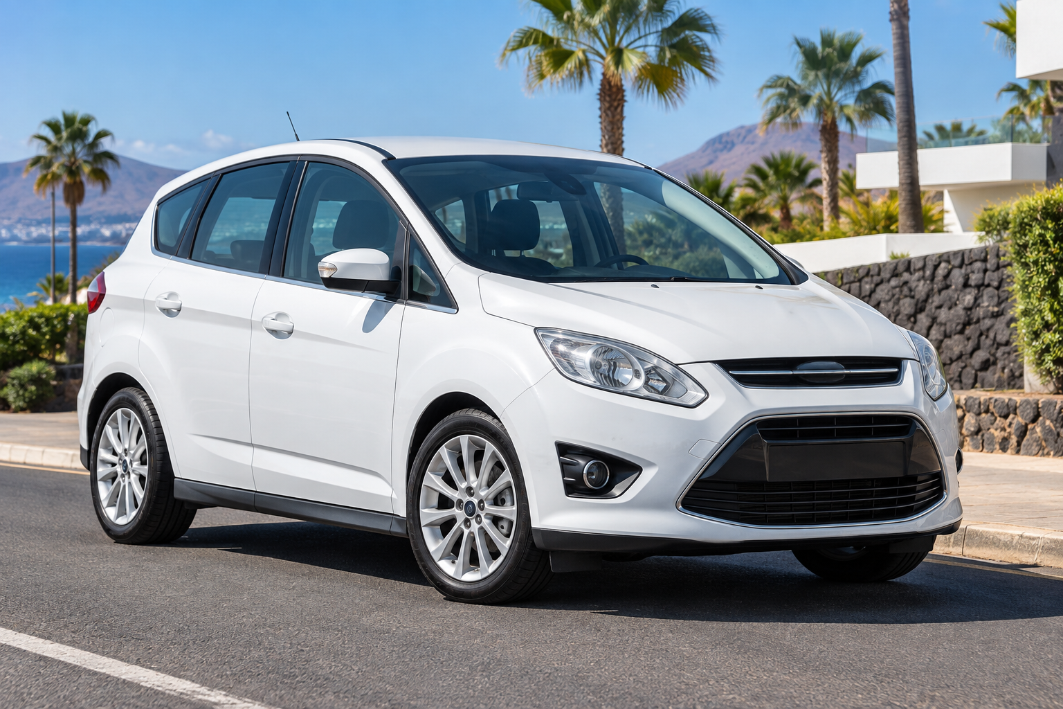 White Ford C-Max available for monthly lease